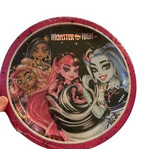 Monster High 9" Party Plates Set of 8 Birthday Kids Decorative‎